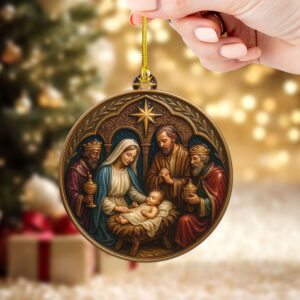 Christian Custom Shape 2-side Printed Acrylic Ornament - TMTHU702