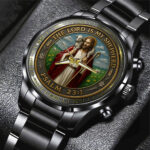 God Is Good Black Stainless Steel Watch - TMTHU1150