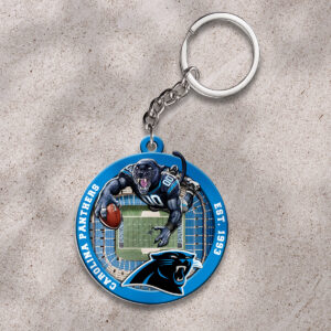Carolina Panthers Custom Shape 2-sided Keychain - HOATT12685