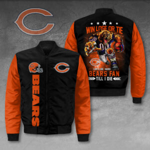 Chicago Bears 3D Bomber Jacket - HOATT12801