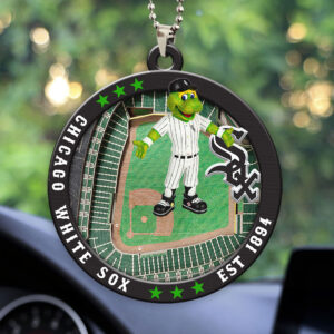 Chicago White Sox Custom shape 2-sided Acrylic Car Ornament - HOATT13037