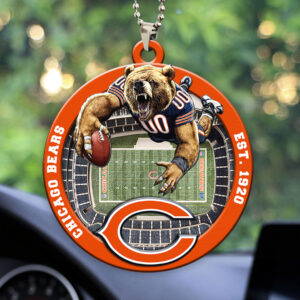 Chicago Bears Custom shape 2-sided Acrylic Car Ornament - HOATT12595