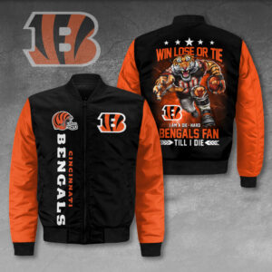Cincinnati Bengals 3D Bomber Jacket - HOATT12802
