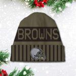 Cleveland Browns 2025 Salute to Service Beanie Hat - TANTN16554