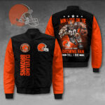 Cleveland Browns 3D Bomber Jacket - HOATT12803