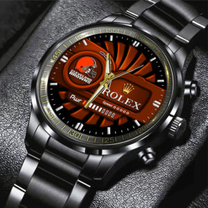 Cleveland Browns x Rolex Black Stainless Steel Watch - MAITM13126