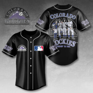 Colorado Rockies x KISS Baseball Jersey - HOATT13407