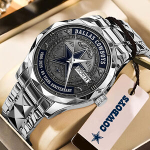 Dallas Cowboys 60 years Anniversary 2025 Alloy Luxury Quartz Watch - TMTHU701
