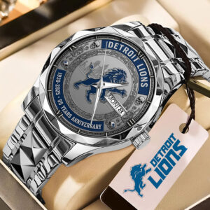 Detroit Lions 95th Anniversary Alloy Luxury Quartz Watch - TMTHU1013