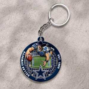 Dallas Cowboys Custom Shape 2-sided Keychain - HOATT12689