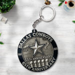 Dallas Cowboys Custom Shape 2-sided Keychain - TANTN16823