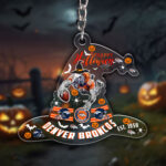 Denver Broncos Custom Shape 1-side Printed Acrylic Keychain - HOATT12973