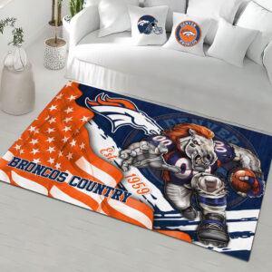 Denver Broncos Rectangular Rug - HOATT13159