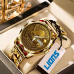 Detroit Lions 95th Anniversary Alloy Luxury Quartz Watch - MAITM12911