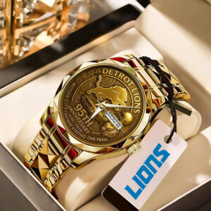 Detroit Lions 95th Anniversary Alloy Luxury Quartz Watch - MAITM12911
