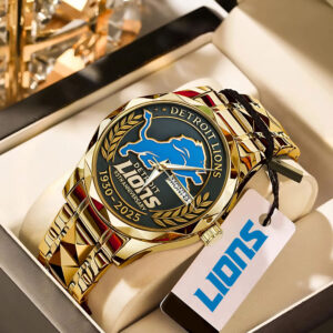 Detroit Lions 95th Anniversary Alloy Luxury Quartz Watch - MAITM12944