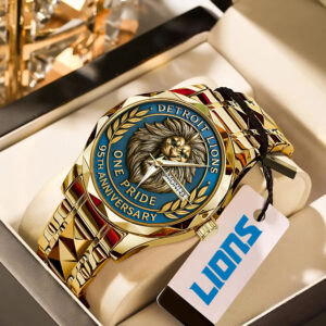 Detroit Lions 95th Anniversary Alloy Luxury Quartz Watch - MAITM12945