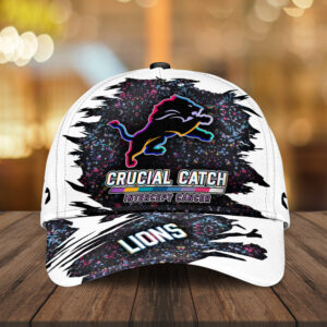 Detroit Lions x Crucial Catch Intercept Cancer Classic Cap - MAITM12957