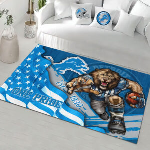 Detroit Lions Rectangular Rug - HOATT13160
