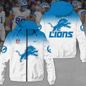 Detroit Lions 3D Windbreaker Jacket - TANTN16722