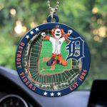 Detroit Tigers Custom shape 2-sided Acrylic Car Ornament - HOATT13041