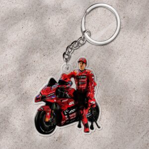Ducati Lenovo Team x Marc Márquez Custom Shape 1-sided Keychain - HOATT 9183
