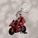 Ducati Lenovo Team x Marc Márquez Custom Shape 1-sided Keychain - HOATT 9206