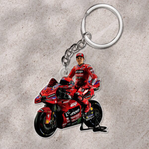 Ducati Lenovo Team x Marc Márquez Custom Shape 1-sided Keychain - HOATT 9206