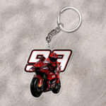 Ducati Lenovo Team x Marc Márquez Custom Shape 1-sided Keychain - HOATT 9437