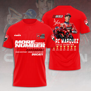 Ducati Lenovo Team x Marc Márquez 2025 World Champion 3D Apparel - HOATT13495