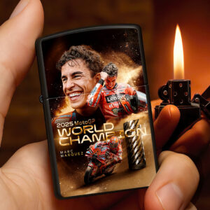 Ducati Lenovo Team x Marc Márquez 2025 World Champion Zippo Lighter Case (No Insert) - HOATT13492