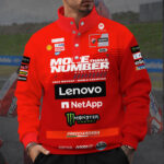 Ducati Lenovo Team x Marc Márquez 3D Snap Button Collar Sweatshirt - TANTN16983