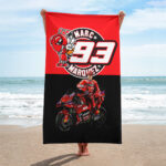 Ducati Lenovo Team x Marc Márquez Rectangle Beach Towel - HOATT 9814