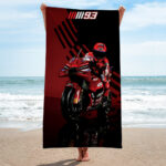 Ducati Lenovo Team x Marc Márquez Rectangle Beach Towel – TANTN 11549