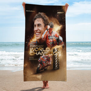 Ducati Lenovo Team x Marc Marquez Rectangle Beach Towel - TANTN16941