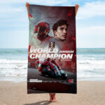 Ducati Lenovo Team x Marc Marquez Rectangle Beach Towel - TANTN16942