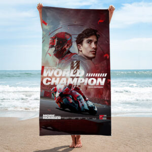 Ducati Lenovo Team x Marc Marquez Rectangle Beach Towel - TANTN16942