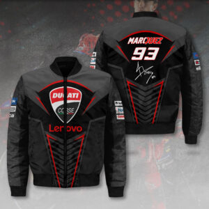Ducati Lenovo Team x Marc Marquez 3D Bomber Jacket - HOATT 9255