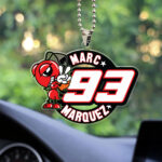 Ducati Lenovo Team x Marc Marquez Custom Shape Clear 1-sided Car Ornament - MAITM 10295
