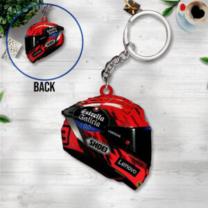 Ducati Lenovo Team x Marc Márquez Custom Shape 2-sided Keychain - TANTN 11522