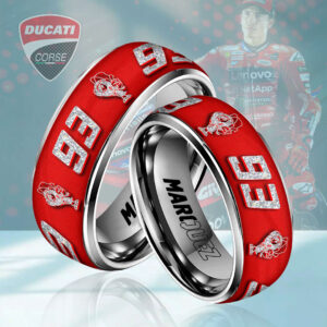 Ducati Lenovo Team x Marc Márquez Custom Alloy Ring - HOATT13237