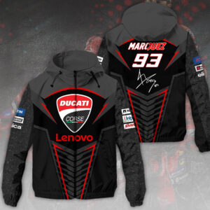 Ducati Lenovo Team x Marc Márquez 3D Windbreaker Jacket - HOATT 9204