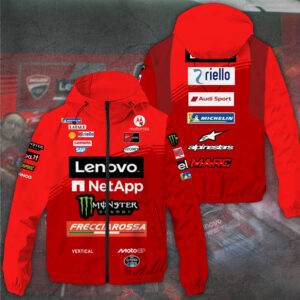 Ducati Lenovo Team x Marc Márquez 3D Windbreaker Jacket - TANTN 11517