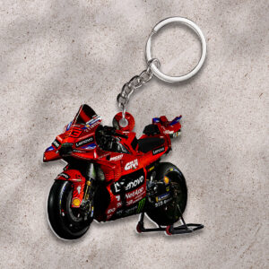 Ducati Lenovo Team x Marc Márquez Custom Shape 1-sided Keychain - HOATT 9182