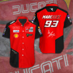 Ducati Lenovo Team x Marc Márquez Short Sleeve Button-Down Shirt – TANTN 11257.1