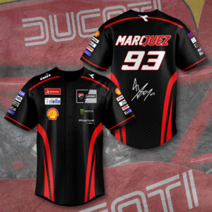 Ducati Lenovo Team x Marc Márquez Baseball Jersey - TANTN 11667