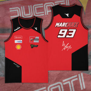 Ducati Lenovo Team x Marc Márquez Basketball Jersey - TANTN 13808
