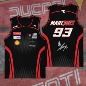Ducati Lenovo Team x Marc Márquez Basketball Jersey - TANTN 13809