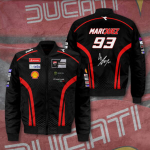 Ducati Lenovo Team x Marc Marquez 3D Bomber Jacket - TANTN 11669