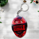 Ducati Lenovo Team x Marc Marquez Custom Shape 2-sided Keychain - TANTN16948